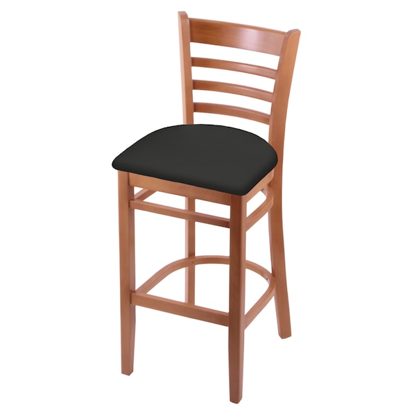 25" Counter Stool, Medium Finish, Canter Iron Seat